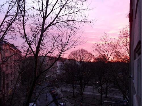 Sonnenaufgang in Berlin-Kreuzberg