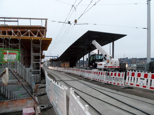 Neue Straßenbahnhaltestelle Berlin-Hauptbahnhof